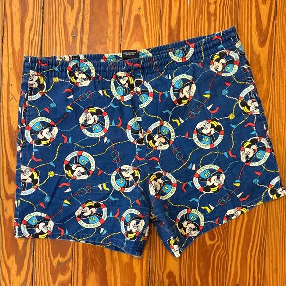 Vintage 90s SS Mickey Swim Trunks - Picture 1 of 3
